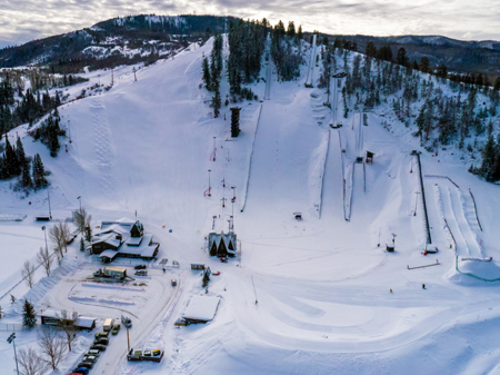 Cedar Beauregard aerial view of Howelsen