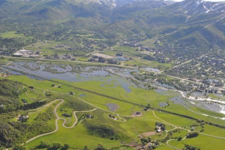 View of the Yampa River Flooding Effects From Above