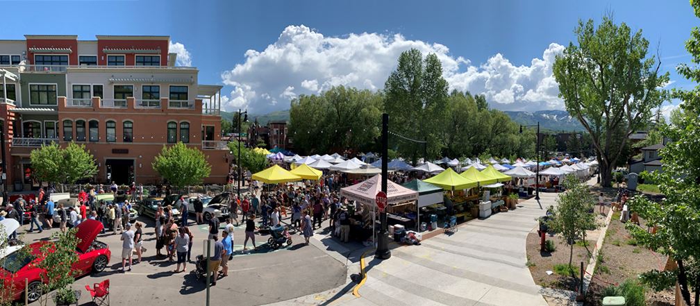 Aerial of the Farmers Market