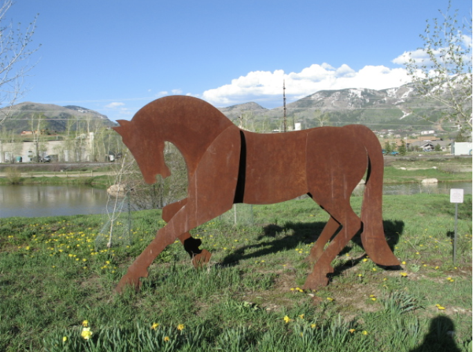 Prancing Horse sculpture