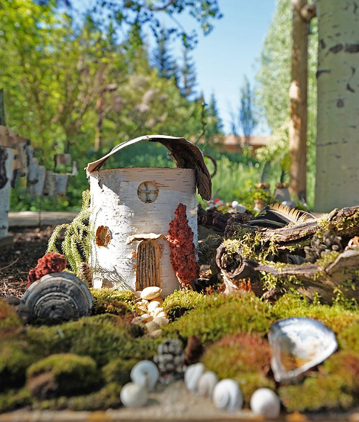 One of the entries into the fairy garden house contest
