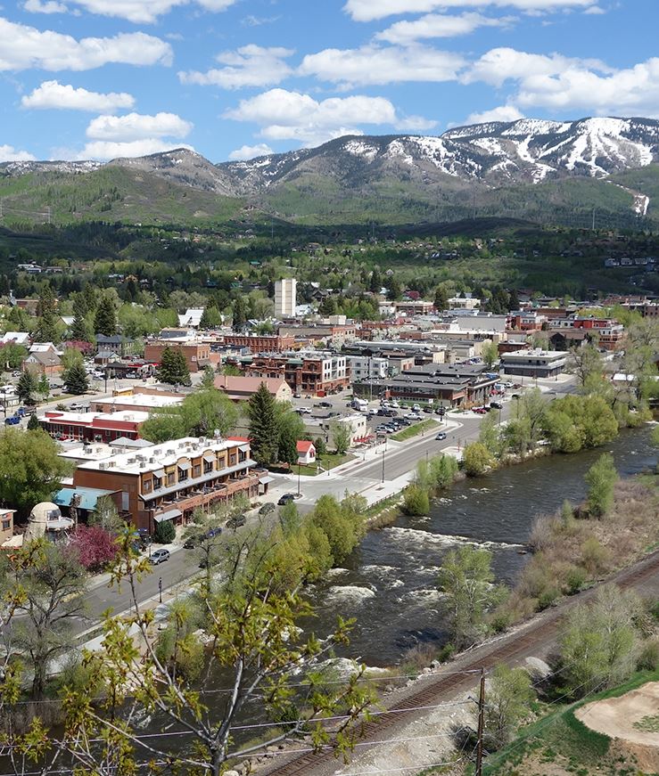 View of downtown Steamboat Springs