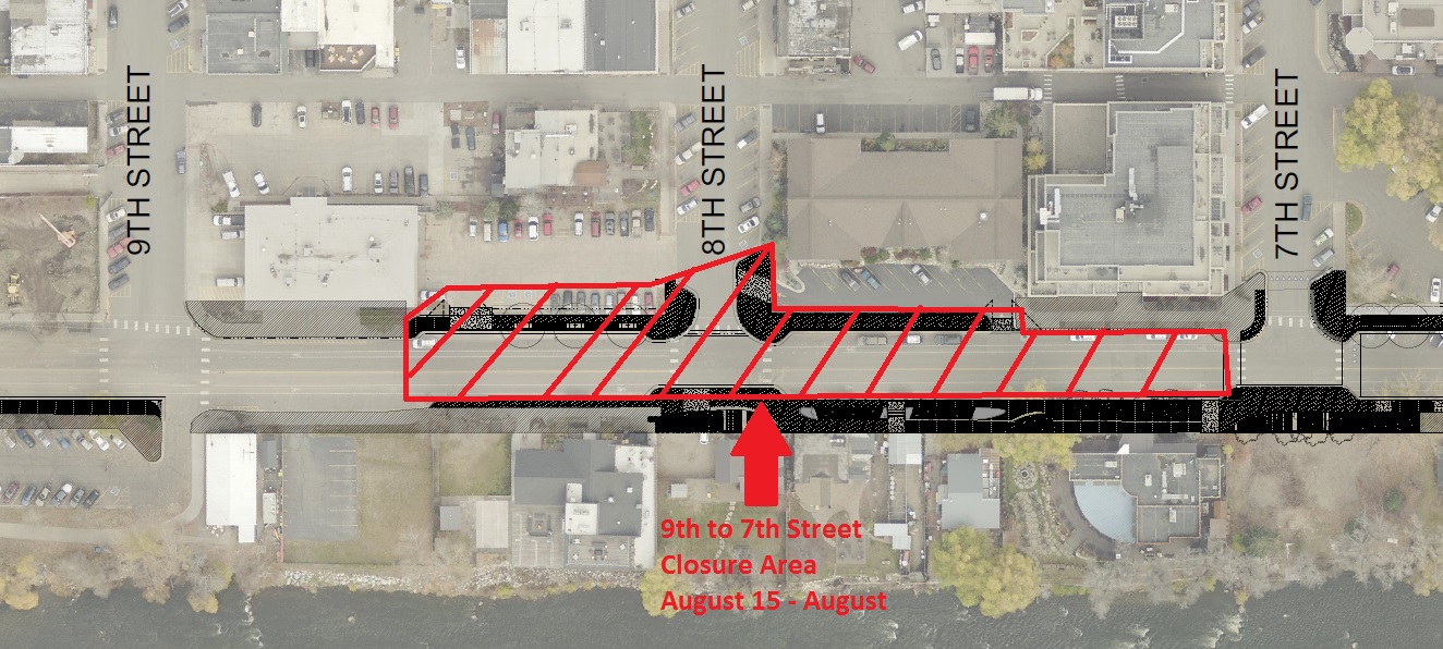Map of Closure Area